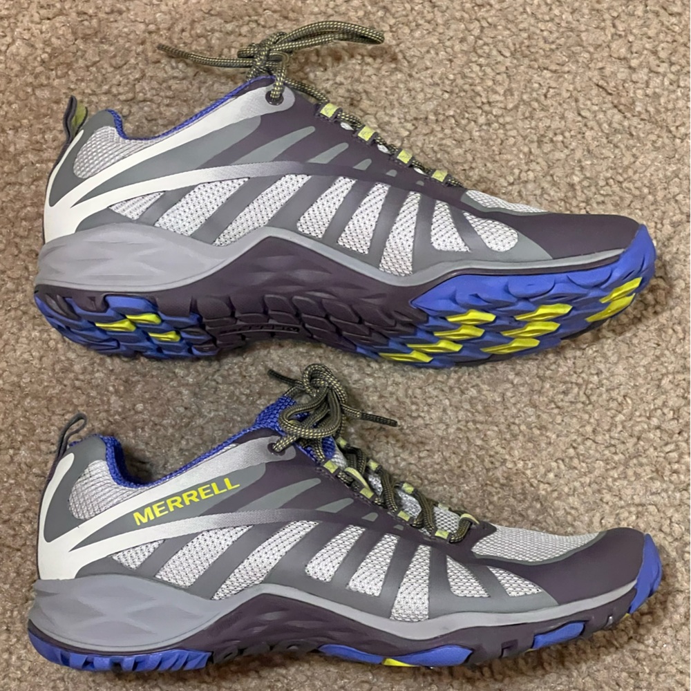 Merrell Womens Siren Edge Q2 Hiking Shoes- Metallic Size:9